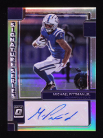 Michael Pittman Jr. 2022 Donruss Optic Signature Series Holo #11 at PristineAuction.com