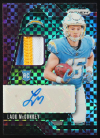 Ladd McConkey 2024 Panini Prizm Autographs Prizms Purple Power #365 RC #03/49 at PristineAuction.com