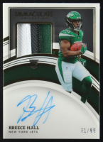 Breece Hall 2022 Immaculate Collection #113 JSY AU RC #31/99 at PristineAuction.com