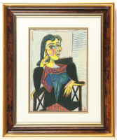 "Dora Maar" Custom Framed Art Print Display by Pablo Picasso at PristineAuction.com