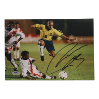 Roberto Carlos Signed 8x11.5 Photo (PSA) at PristineAuction.com