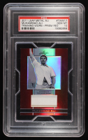 Muhammad Ali 2011 Leaf Muhammad Ali Metal Training Worn Memorabilia Prismatic Red #TWM17 #3/3 (PSA 10) at PristineAuction.com
