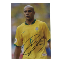 Roberto Carlos Signed 8x11.5 Photo (PSA) at PristineAuction.com