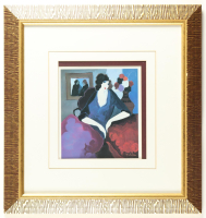 "Carla" Custom Framed Lithograph Display by Itzchak Tarkay at PristineAuction.com
