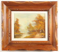 "Untitled" Custom Framed Original Oil Painting on Canvas by L. Ruiz at PristineAuction.com