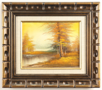 "Untitled" Custom Framed Original Oil Painting on Canvas at PristineAuction.com
