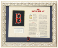 1967 Boston Red Sox Custom Framed Commemorative Patch Display with Boston Red Sox Logo Pin at PristineAuction.com