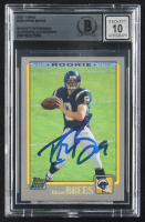 Drew Brees Signed 2001 Topps #328 RC (BGS | Auto Grade 10) at PristineAuction.com