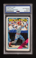 Chris Sabo Signed 1988 Topps Traded #98T XRC RC (PSA | Auto Grade PSA Authentic) at PristineAuction.com