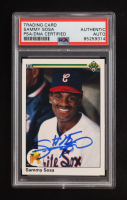 Sammy Sosa Signed 1990 Upper Deck #17 RC (PSA | Auto Grade PSA Authentic) at PristineAuction.com