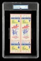 Nolan Ryan Signed 1981 World Series Game 6 & 7 Tickets (PSA | Autograph Graded PSA 9) at PristineAuction.com
