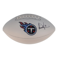 Vince Young Signed Titans Logo White Panel Football (Schwartz) at PristineAuction.com