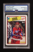 Adam Oates Signed 1988-89 Topps #161 DP (PSA | Auto Grade PSA Authentic) at PristineAuction.com