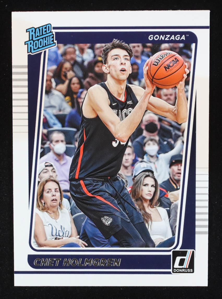 Chet Holmgren 2022-23 Chronicles Draft Picks Donruss Rated Rookie RC at PristineAuction.com Chet Holmgren 2022-23 Chronicles Draft Picks Donruss Rated Rookie RC at PristineAuction.com