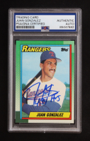 Juan Gonzalez Signed 1990 Topps #331 RC Inscribed "434 HRS" (PSA | Auto Grade PSA Authentic) at PristineAuction.com