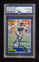 Cris Carter Signed 1989 Score #72 RC (PSA | Auto Grade PSA Authentic) at PristineAuction.com