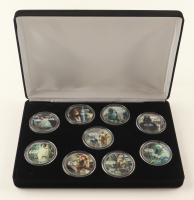 "Star Wars" LE Silver $1 Dollar Coin Set With (9) Colorized Coins with Original Display Case at PristineAuction.com