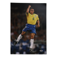 Roberto Carlos Signed 11.25x16.25 Photo (PSA) at PristineAuction.com