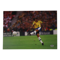 Roberto Carlos Signed 11.25x16.25 Photo (PSA) at PristineAuction.com
