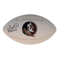 Charlie Ward Signed Florida State Seminoles Logo White Panel Football Inscribed "93 Heisman" (Schwartz) at PristineAuction.com