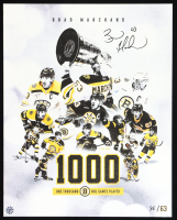 Brad Marchand Signed LE Bruins 1000 Games Played 16x20 Photo on Canvas (Marchand) at PristineAuction.com