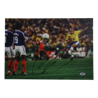 Roberto Carlos Signed 11.25x16.25 Photo (PSA) at PristineAuction.com
