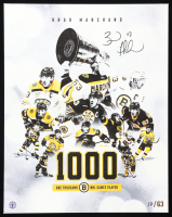 Brad Marchand Signed LE Bruins 1000 Games Played 16x20 Photo on Canvas (Marchand) at PristineAuction.com