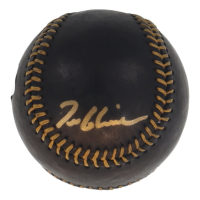 John Smoltz & Tom Glavine Signed OML Black Leather Baseball (Ratdke) at PristineAuction.com