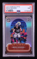 Brock Bowers 2024 Donruss Optic Uptowns #8 RC (PSA 9) at PristineAuction.com