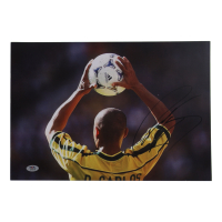 Roberto Carlos Signed 11.25x16.25 Photo (PSA) at PristineAuction.com