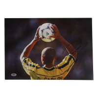 Roberto Carlos Signed 11.25x16.25 Photo (PSA) at PristineAuction.com