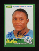 Barry Sanders Signed 1989 Score #257 RC Inscribed "89 ROY" (Schwartz) at PristineAuction.com