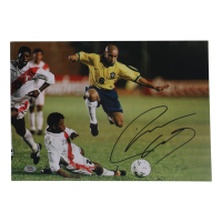 Roberto Carlos Signed 11.25x16.25 Photo (PSA) at PristineAuction.com