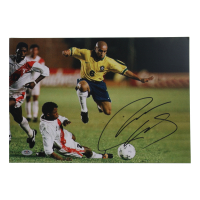 Roberto Carlos Signed 11.25x16.25 Photo (PSA) at PristineAuction.com