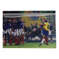 Roberto Carlos Signed 11.25x16.25 Photo (PSA) at PristineAuction.com