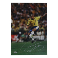 Roberto Carlos Signed 11.25x16.25 Photo (PSA) at PristineAuction.com