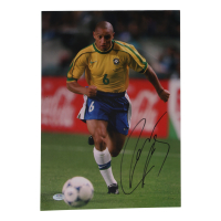 Roberto Carlos Signed 11.25x16.25 Photo (PSA) at PristineAuction.com