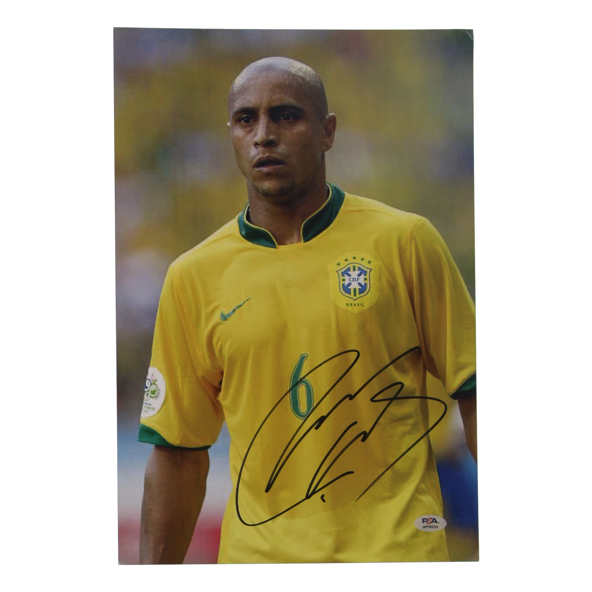 Roberto Carlos Signed 11.25x16.25 Photo (PSA) at PristineAuction.com Roberto Carlos Signed 11.25x16.25 Photo (PSA) at PristineAuction.com