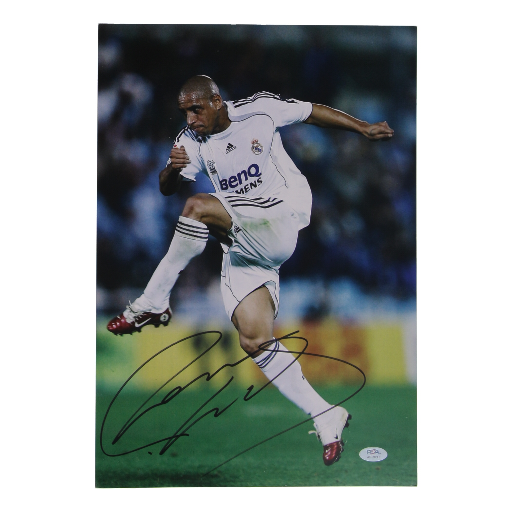 Roberto Carlos Signed 11.25x16.25 Photo (PSA) at PristineAuction.com Roberto Carlos Signed 11.25x16.25 Photo (PSA) at PristineAuction.com