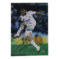 Roberto Carlos Signed 11.25x16.25 Photo (PSA) at PristineAuction.com