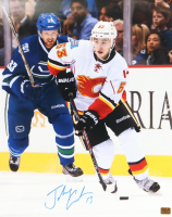 Johnny Gaudreau Signed Flames 16x20 Photo (Gaudreau) at PristineAuction.com