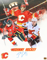 Johnny Gaudreau Signed Flames 16x20 Photo (Gaudreau) at PristineAuction.com