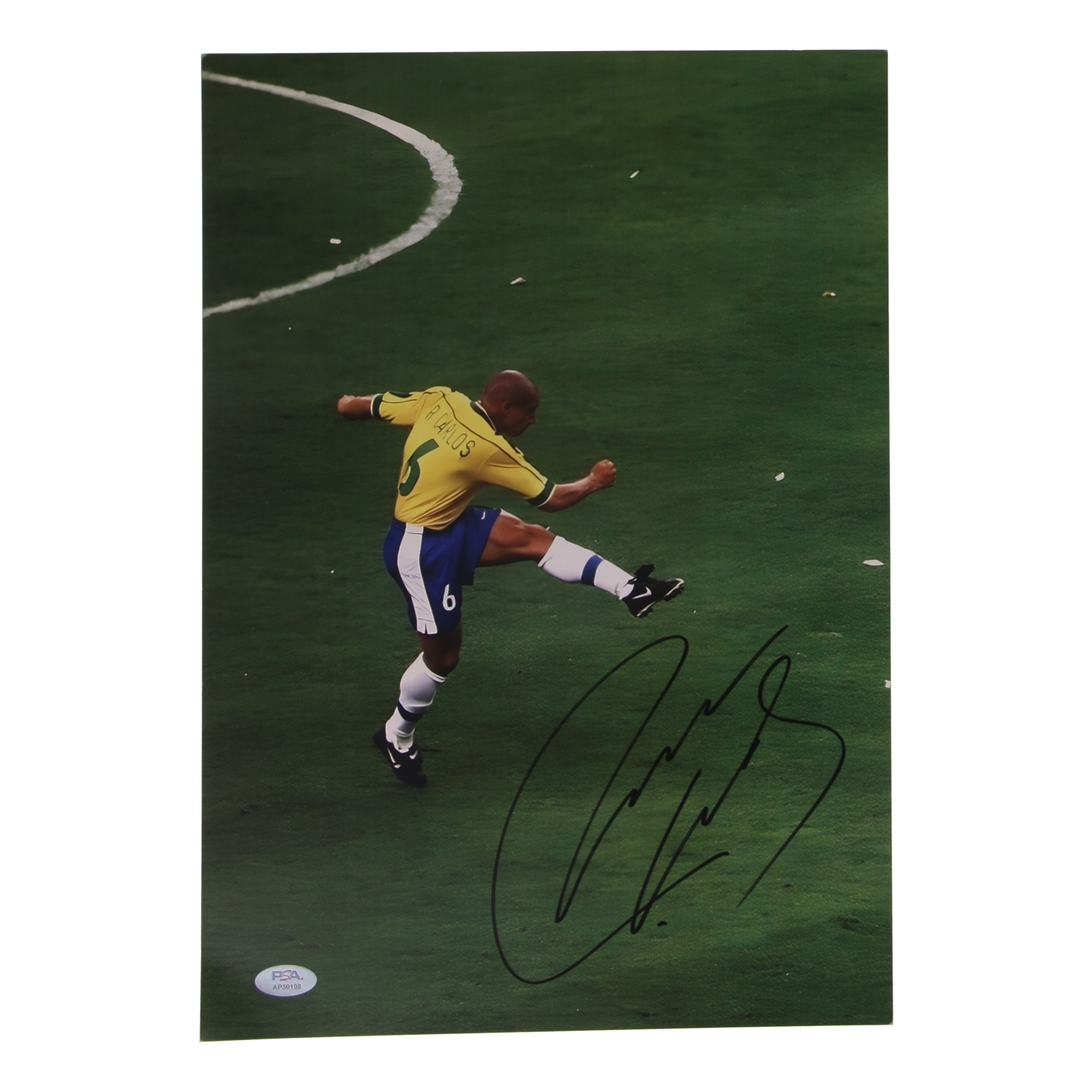 Roberto Carlos Signed 11.25x16.25 Photo (PSA) at PristineAuction.com Roberto Carlos Signed 11.25x16.25 Photo (PSA) at PristineAuction.com