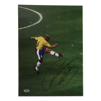 Roberto Carlos Signed 11.25x16.25 Photo (PSA) at PristineAuction.com