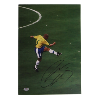 Roberto Carlos Signed 11.25x16.25 Photo (PSA) at PristineAuction.com