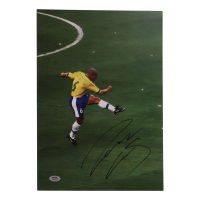 Roberto Carlos Signed 11.25x16.25 Photo (PSA) at PristineAuction.com