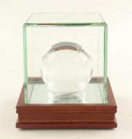 Tiffany & Co. Lead Crystal Tennis Ball With Wood & Glass Display Case at PristineAuction.com