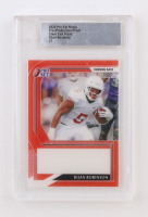 Bijan Robinson 2022 Pro Set Metal Pre-Production Proof Clear Red Flood RC #1/1 (Leaf) at PristineAuction.com