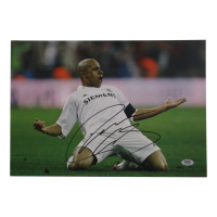 Roberto Carlos Signed 11.25x16.25 Photo (PSA) at PristineAuction.com