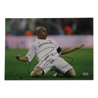 Roberto Carlos Signed 11.25x16.25 Photo (PSA) at PristineAuction.com